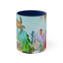 Load image into Gallery viewer, Ocean Floor Seascape - (Red/Navy/Light Blue/Pink/Black Interior) 11oz Coffee Mug - | Perfect Gift For Mom | Ocean | Ocean Themed