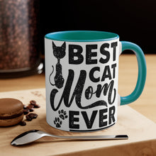 Load image into Gallery viewer, Best Cat Mom Ever  {Red/Green/Blue  Funny Coffee Mug, 11oz | Funny Gift | Funny Mug | Cats Mug | Funny Cat Gift