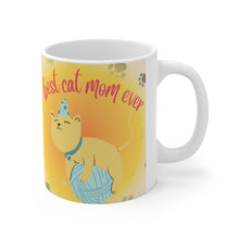 Load image into Gallery viewer, Best Cat Mom Ever - Ceramic Mug 11oz | Funny Cat Mug | Cat Present | Mug With Cats