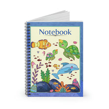 Load image into Gallery viewer, Turtles and Jellyfish Lined Journal | 118 pages | Gift For Kids | Gift for Girls | Gift For Boys