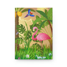 Load image into Gallery viewer, "Pink Flamingos" - 150 pages (75 sheets)  hard backed lined journal | Flamingo Journal | Flamingo Lined Journal