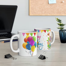 Load image into Gallery viewer, Happy Birthday Festive  - Ceramic Mug 11oz | Fun Coffee Mug | Happy Birthday Coffee Mug | Best Birthday Gift