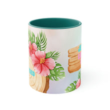 Load image into Gallery viewer, Jesus Loves Me Flamingo Coffee Mug - 11oz {Navy Blue/Red/Pink/Green}