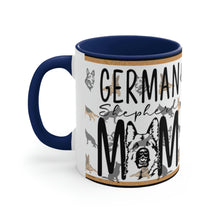 Load image into Gallery viewer, German Shepherd Mom  11oz Ceramic Mug with Color interior