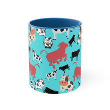 Load image into Gallery viewer, Classic Cows Funny Coffee Mug, 11oz | Funny Gift | Funny Coffee Mug | Funny Cow Coffee Mug