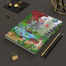 Load image into Gallery viewer, "Forest Friends" - Deer and Mouse - 150 page (75 sheets) lined journal