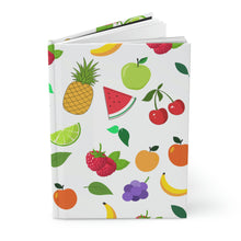 Load image into Gallery viewer, "Retro Fruit" Pattern Hard Backed Lined Journal -150 pages (75 sheets)
