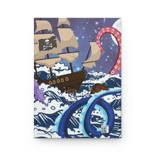 Load image into Gallery viewer, "Not So Jolly Roger" - Sea Creature & Pirates 150 pages (75 sheets) lined journal