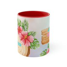 Load image into Gallery viewer, Jesus Loves Me Flamingo Coffee Mug - 11oz {Navy Blue/Red/Pink/Green}