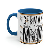 Load image into Gallery viewer, German Shepherd Mom  11oz Ceramic Mug with Color interior