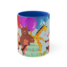 Load image into Gallery viewer, Boogie Woogie Birthday Celebration 11oz {Navy Blue/Red}  |  Coffee Mug | Best Birthday Coffee Mug for Coworker