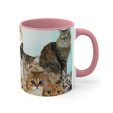 Load image into Gallery viewer, Cat Lover's Delight  - 11oz {Navy Blue/Red/Pink/Green}  |Cats and Kittens