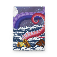 Load image into Gallery viewer, Not So Jolly Roger - Sea Creature & Pirates - 150 pages (75 sheets) hard back lined notebook/journal |