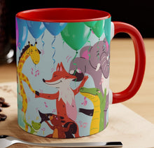 Load image into Gallery viewer, Boogie Woogie Birthday Celebration 11oz {Navy Blue/Red}  |  Coffee Mug | Best Birthday Coffee Mug for Coworker