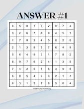 Load image into Gallery viewer, 10 Printable  "Easy" Sudoku Large-Print Puzzle Pack 10 Puzzles - 8.5" x 11" - 10 Puzzles + 10 Answers