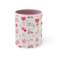 Load image into Gallery viewer, Valentines Day Gnomes and Candy , 11oz Ceramic Mug with Color interior