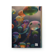 Load image into Gallery viewer, Rainbow Jellyfish , - 150 page (75 sheets) Line Hardback Journal