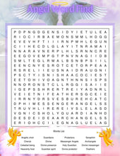Load image into Gallery viewer, Printable Angel Word Search 1 Puzzle + 1 Answer Printable Game and Puzzle for Kids, Teachers, Teens, and Adults