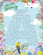 Load image into Gallery viewer, 6 Printable EASTER Puzzles for Kids Teachers and Adults 6 Mazes and 6 Solutions