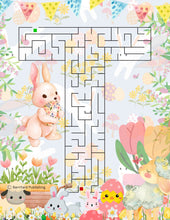 Load image into Gallery viewer, 6 Printable EASTER Puzzles for Kids Teachers and Adults 6 Mazes and 6 Solutions