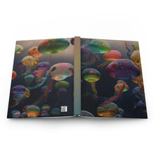 Load image into Gallery viewer, Rainbow Jellyfish , - 150 page (75 sheets) Line Hardback Journal