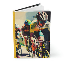 Load image into Gallery viewer, Road Cyclists - 150 page (75 sheets) Lined Hardback Journal | Racing Bicycles