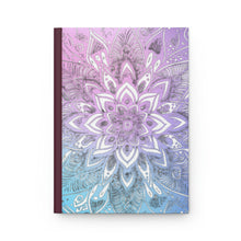 Load image into Gallery viewer, Crystal Dreams- 150 page (75 sheets) Lined Hardback Journal |Snowflake Crystal Rainbow