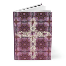 Load image into Gallery viewer, Christian Cross Mosaic Tiles - 150 page (75 sheets) Lined Hardback Journal |