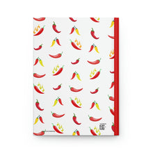 Load image into Gallery viewer, Personalized Chili Pepper Lined Journal - 150 page (75 sheets) Lined Hardback Journal