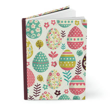 Load image into Gallery viewer, Aesthetic Easter Egg Design   - 150 page (75 sheets) Lined Hardback Journal | Easter Egg Lined Journal fpr Easter Gifts