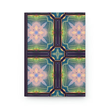 Load image into Gallery viewer, Crystal Dreams Geometric Designs - 150 page (75 sheets) Lined Hardback Journal |Snowflake Crystal Rainbow