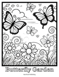 *FREE* Butterfly Garden Coloring Page