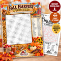 FREE!  1 Fall Harvest Word Find with Answer Key