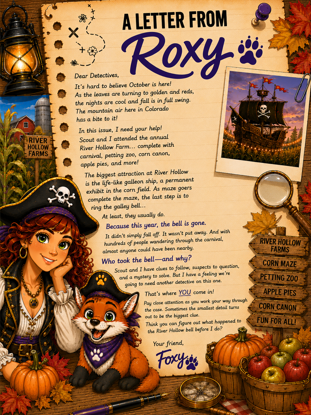 Foxy Roxy - The Mystery of the Haunted Corn Maze- Issue #002 - October 2026