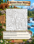 FREE!  1 Brown Bear Maze with Answer Key (2 pages)