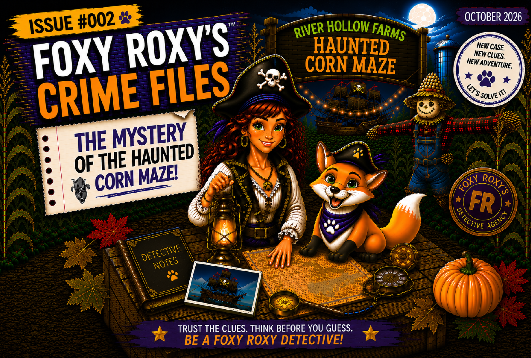 Foxy Roxy - The Mystery of the Haunted Corn Maze- Issue #002 - October 2026
