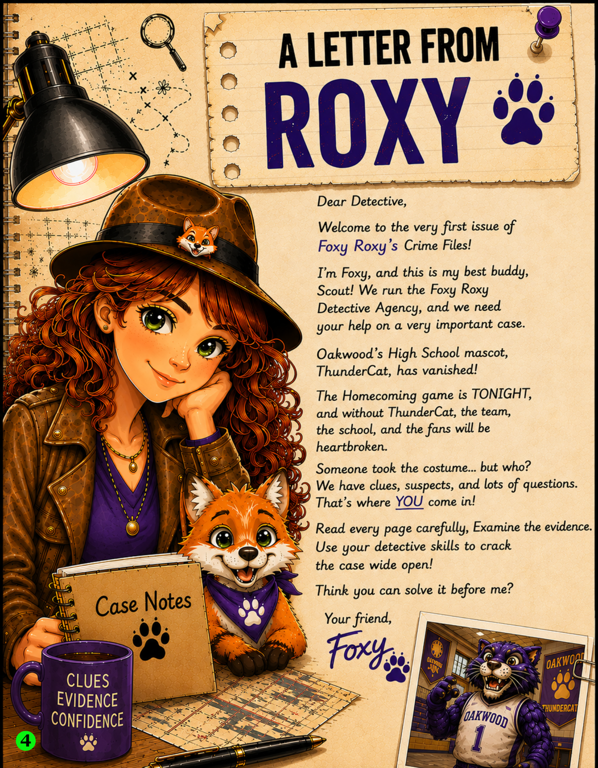 Foxy Roxy - The Mystery of the Missing Mascot - Issue #001 - September 2026