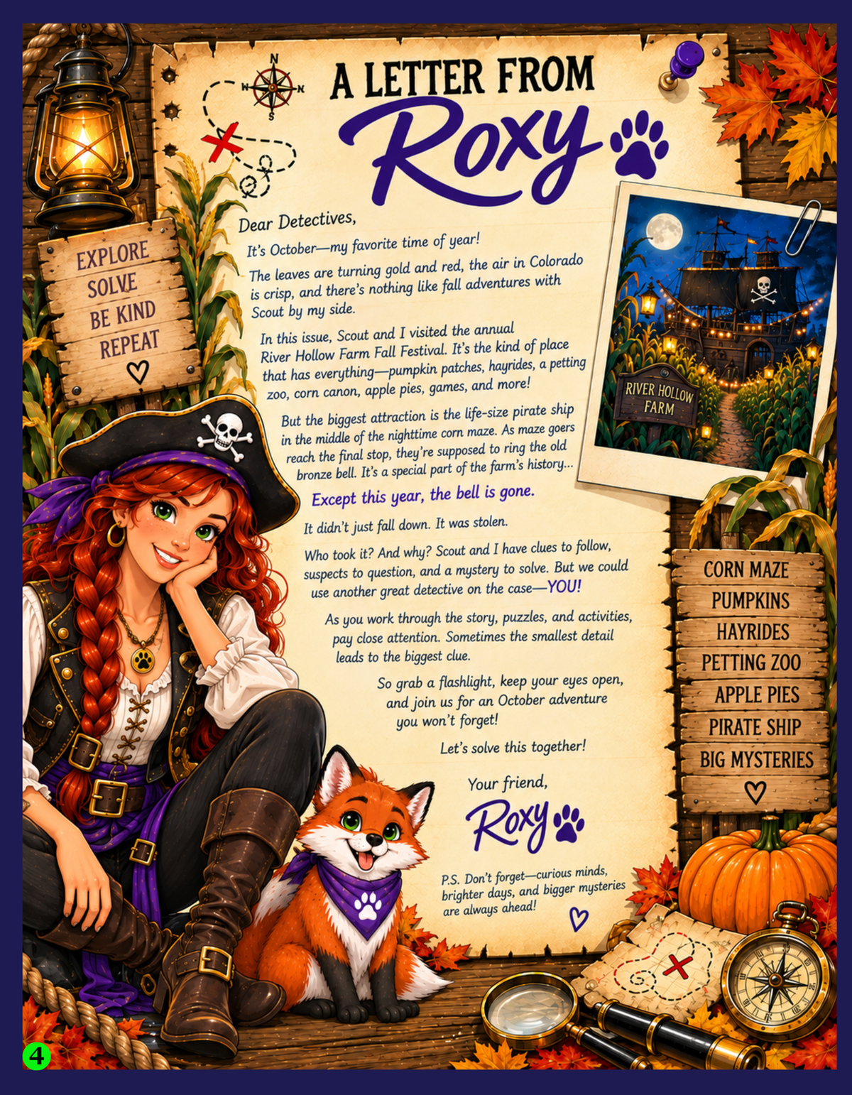 Foxy Roxy - The Mystery of the Haunted Corn Maze- Issue #002 - October 2026