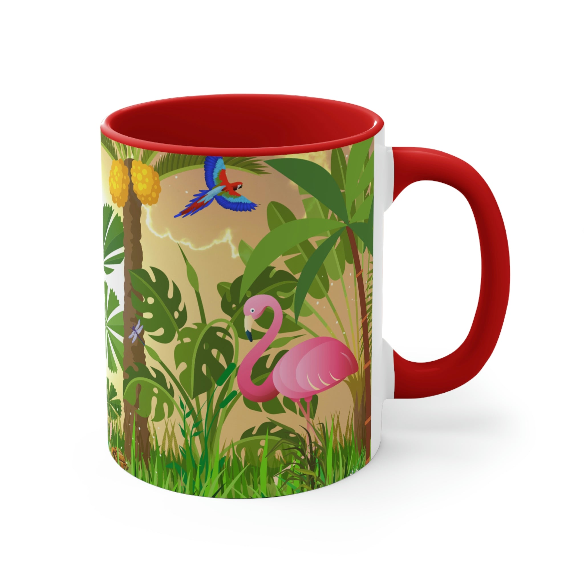 Flamingos 11oz {Navy Blue/Red/Pink/Green}  | Flamingo Coffee Mug | Wildlife Coffee Mug