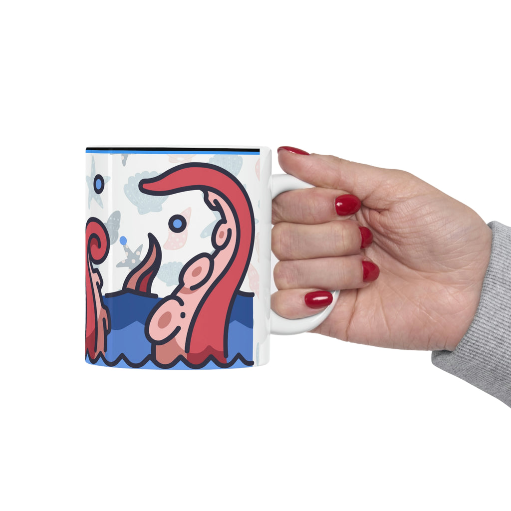 Sea Creatures (White) -  Ceramic Mug 11oz |