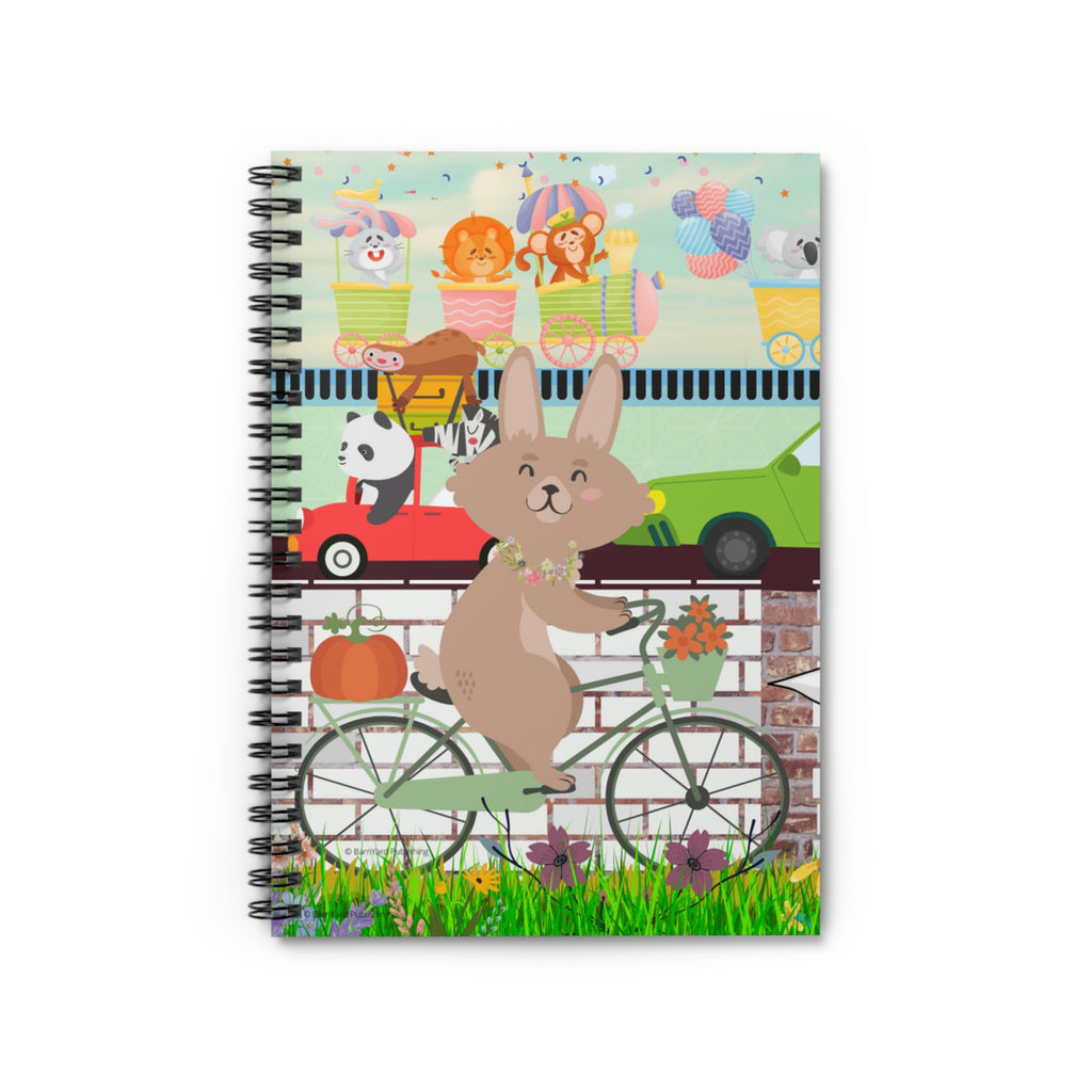 Rabbit Commuter -Journal 118 paged- (Ruled/Lined)  | Birthday Journal |Journal for Teens
