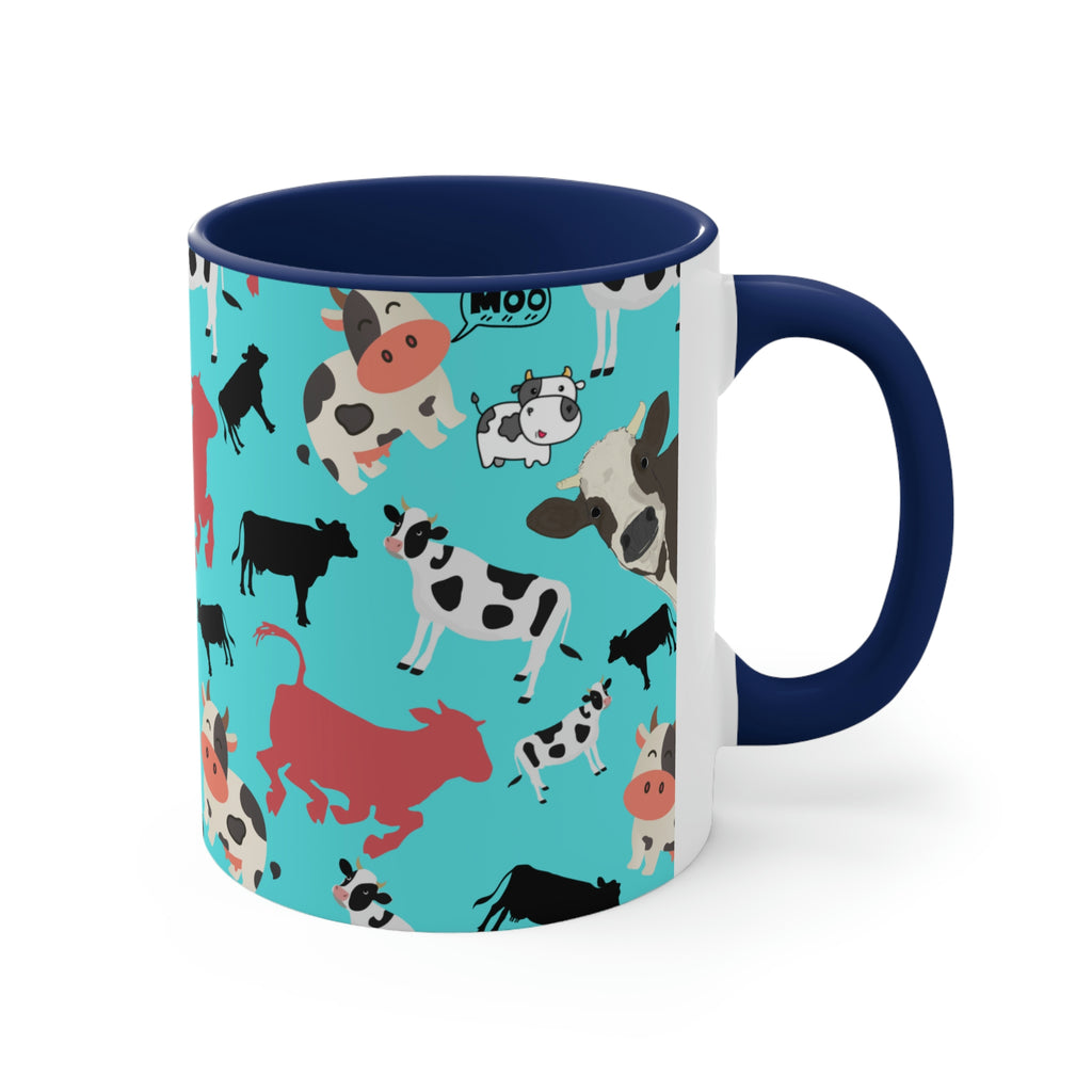 Classic Cows Funny Coffee Mug, 11oz | Funny Gift | Funny Coffee Mug | Funny Cow Coffee Mug