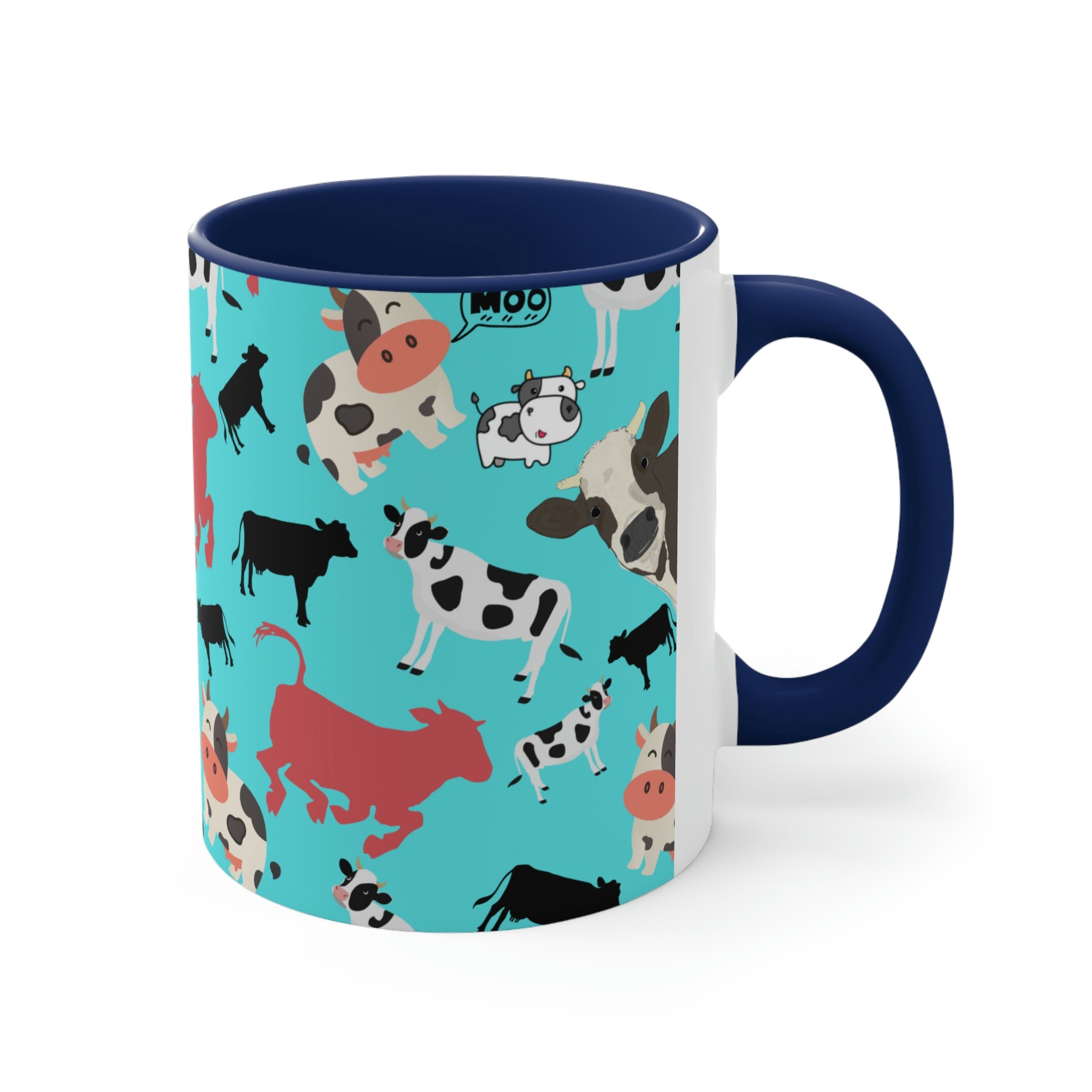 Classic Cows Funny Coffee Mug, 11oz | Funny Gift | Funny Coffee Mug | Funny Cow Coffee Mug