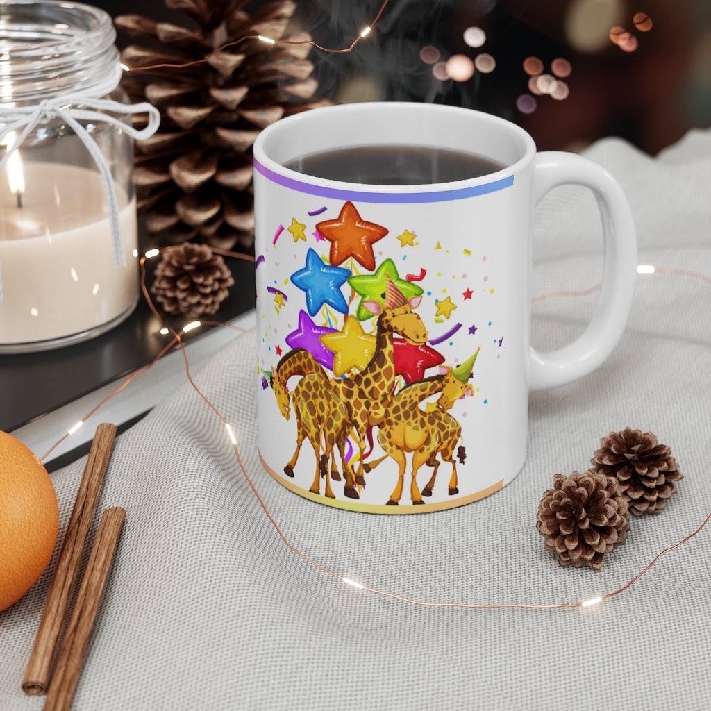 Party Animals  - Ceramic Mug 11oz | Fun Coffee Mug | Happy Birthday Coffee Mug | Best Birthday Gift