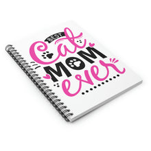 Load image into Gallery viewer, Best Cat Mom Ever Spiral Notebook - Ruled Line
