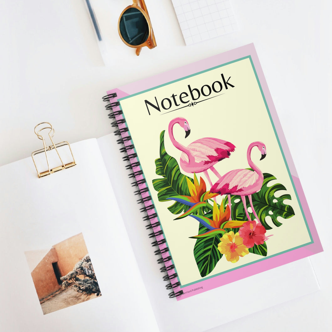 Pink Flamingos Lined Journal | 118 pages | Best Gift For Mother's Day | Daughter Gifts | Pink Flamingo Gifts