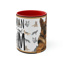 Load image into Gallery viewer, German Shepherd Mom  11oz Ceramic Mug with Color interior
