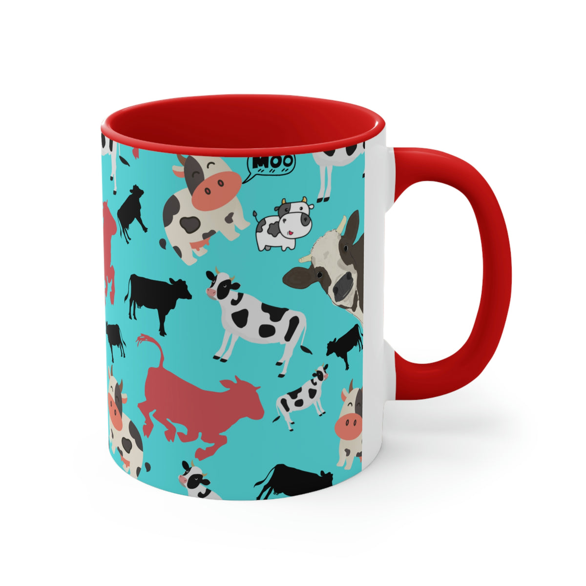 Classic Cows Funny Coffee Mug, 11oz | Funny Gift | Funny Coffee Mug | Funny Cow Coffee Mug