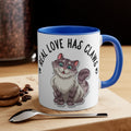Real Love Has Claws  {Red/Green/Blue} Funny Coffee Mug, 11oz | Funny Gift | Funny Coffee Mug |Cat Mug | Funny Cat Mug