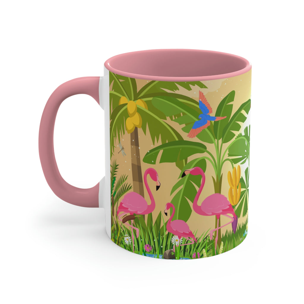 Flamingos 11oz {Navy Blue/Red/Pink/Green}  | Flamingo Coffee Mug | Wildlife Coffee Mug